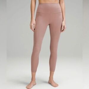 Lululemon Wunder Train Leggings 25 Length Size 4 High Rise Twilight Rose